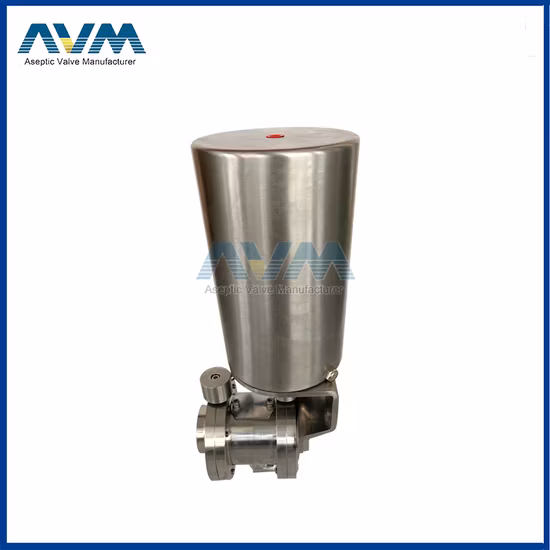 Санитарный ручной смешивающий клапан Ss 316L сварил клапан-бабочку